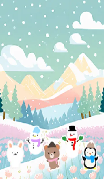 [LINE着せ替え] 可愛い北欧風着せかえ(Winter-33)の画像1