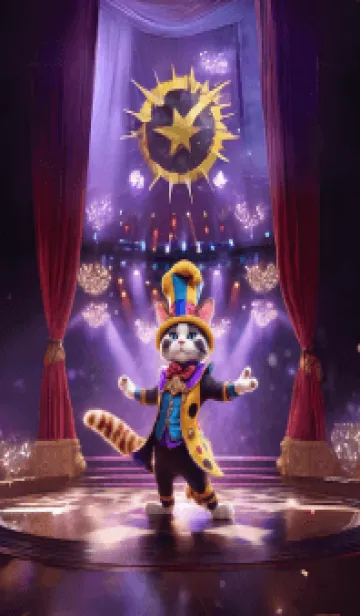 [LINE着せ替え] harlequin jester cat Outfitの画像1