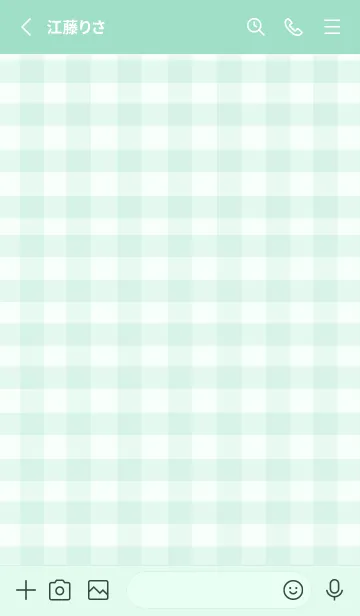 [LINE着せ替え] ギンガムチェック (mintchoco)の画像2