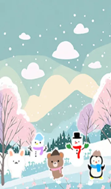 [LINE着せ替え] 可愛い北欧風着せかえ(Winter-40)の画像1