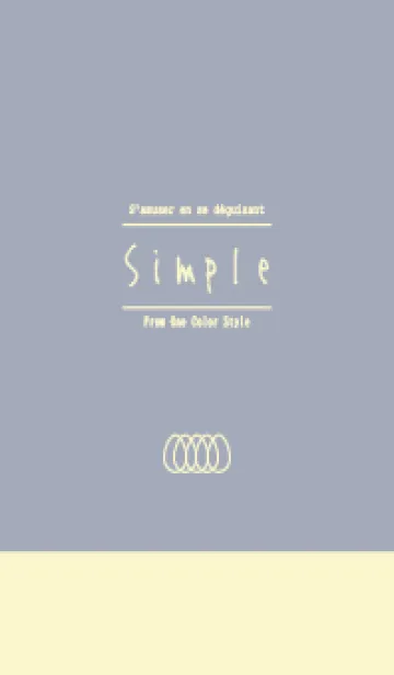 [LINE着せ替え] Simple／グレーイエローの画像1