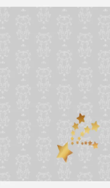 [LINE着せ替え] 洋風の柄と星 白の画像1