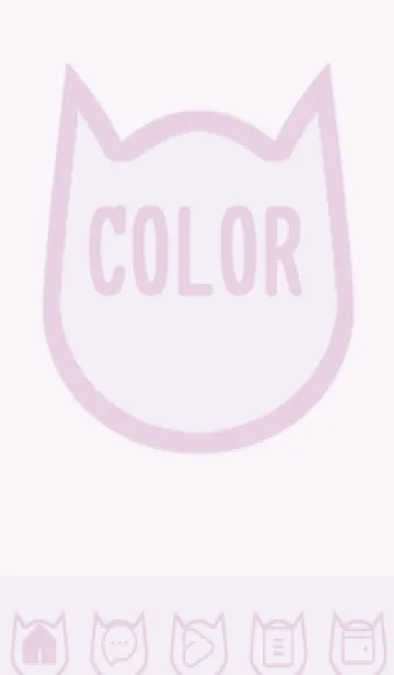 [LINE着せ替え] purple color N43の画像1