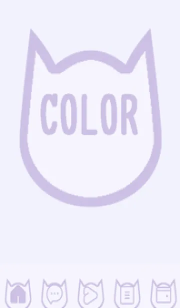 [LINE着せ替え] purple color N44の画像1