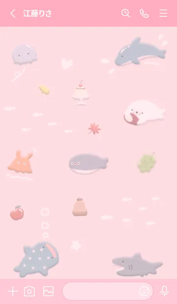 [LINE着せ替え] pink♡Pukufuwa10_1の画像2