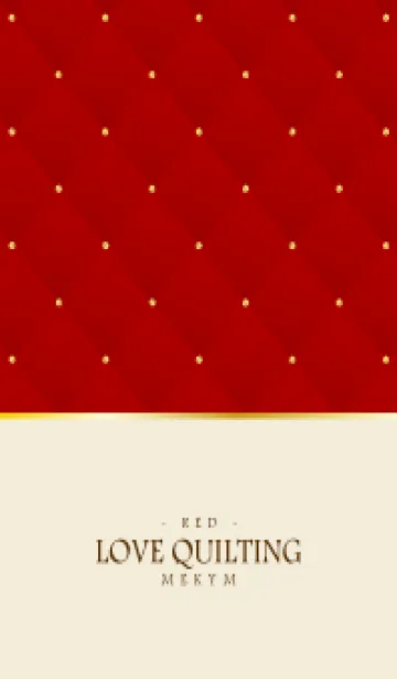 [LINE着せ替え] LOVE QUILTING - RED 19の画像1