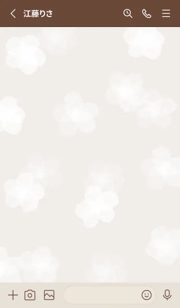 [LINE着せ替え] brown♡雪の花03_1の画像2
