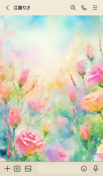 [LINE着せ替え] 薔薇(バラ)の花の着せかえ(R45)の画像2