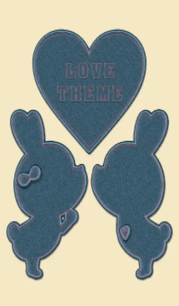 [LINE着せ替え] Love Theme jeans 19の画像1