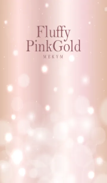 [LINE着せ替え] Fluffy Pink Gold HEART - MEKYM 27の画像1