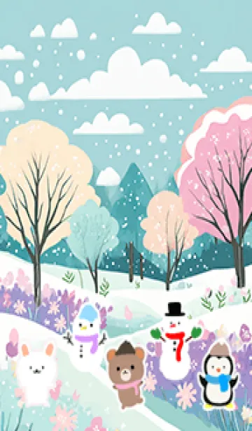 [LINE着せ替え] 可愛い北欧風着せかえ(Winter-42)の画像1