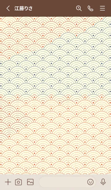 [LINE着せ替え] 和音 青海波&fermata  タイガーリリーの画像2