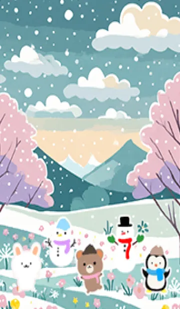 [LINE着せ替え] 可愛い北欧風着せかえ(Winter-46)の画像1