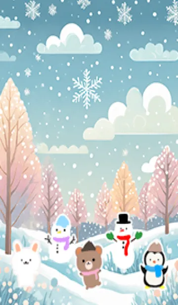 [LINE着せ替え] 可愛い北欧風着せかえ(Winter-47)の画像1