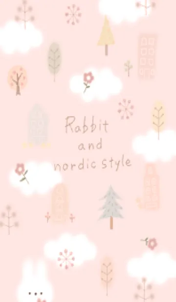 [LINE着せ替え] babypink♡Rabbit and nordic style09_1の画像1