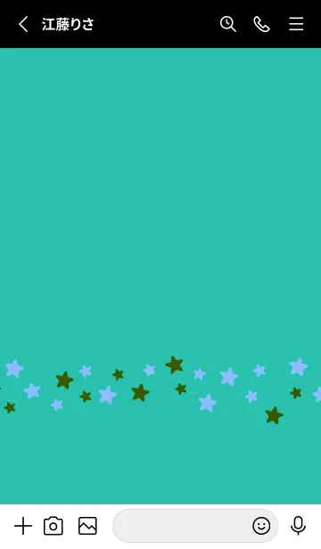 [LINE着せ替え] シンプル カラー スター 150の画像2