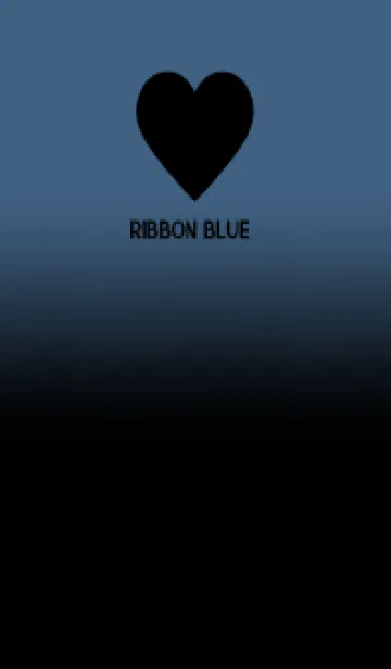 [LINE着せ替え] Black & Ribbon  Blue Theme V.5 (JP)の画像1