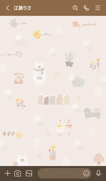 [LINE着せ替え] pinkbrown♡冬の北欧08_1の画像2