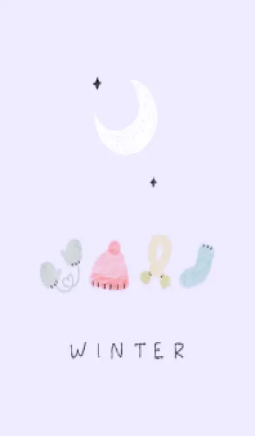 [LINE着せ替え] purple♡WINTER12_1の画像1