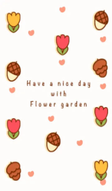 Lovely flower garden theme 25の着せ替えメイン画像