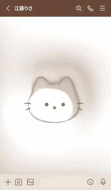 [LINE着せ替え] brown♡ぷっくりにゃんこ03_1の画像2