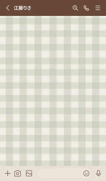 [LINE着せ替え] 大人のシンプルハート:check dustygreenの画像2