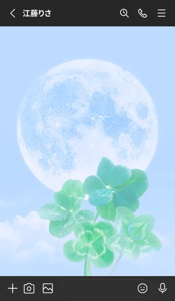 [LINE着せ替え] Real Lucky Clovers Full Moon #2-22の画像2