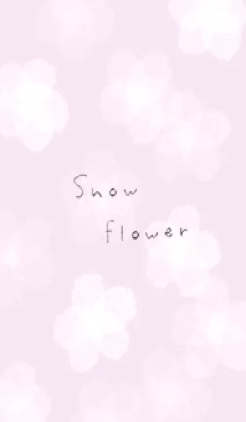 [LINE着せ替え] pinkpurple♡雪の花11_1の画像1