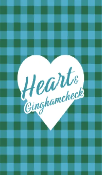 [LINE着せ替え] ハート ギンガムチェック 106の画像1