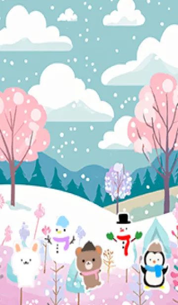 [LINE着せ替え] 可愛い北欧風着せかえ(Winter-49)の画像1