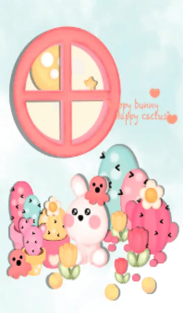 [LINE着せ替え] Pastel cactus farm 70の画像1