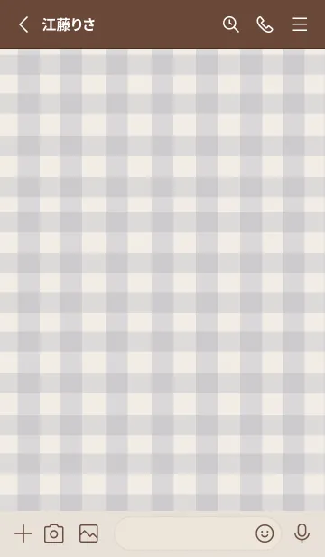 [LINE着せ替え] 大人のシンプルハート:check dustyblueの画像2