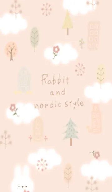 [LINE着せ替え] orange♡Rabbit and nordic style13_1の画像1