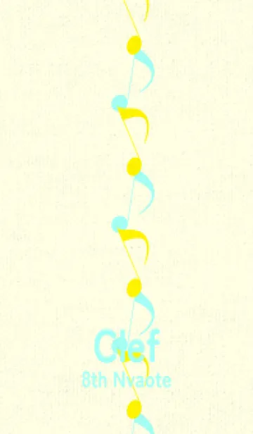 [LINE着せ替え] 八分音符1 ペールレモンの画像1