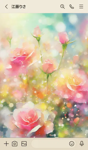 [LINE着せ替え] 薔薇(バラ)の花の着せかえ(R53)の画像2