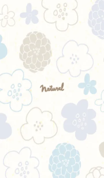 [LINE着せ替え] カラフル 丸いお花22の画像1