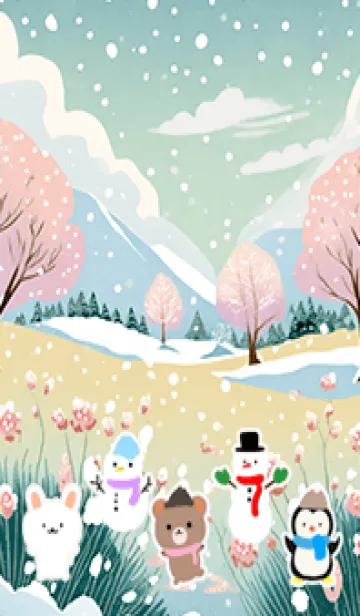 [LINE着せ替え] 可愛い北欧風着せかえ(Winter-64)の画像1