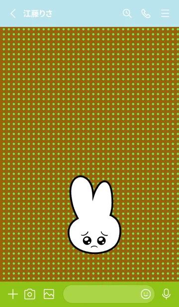 [LINE着せ替え] ぴえん うさぎ 123の画像2