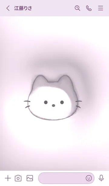 [LINE着せ替え] pinkpurple♡ぷっくりにゃんこ11_1の画像2