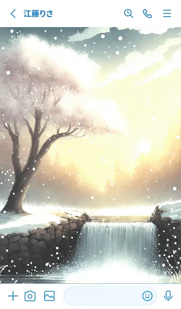 [LINE着せ替え] 優美な冬の風景の着せかえ(Winter-15)の画像2