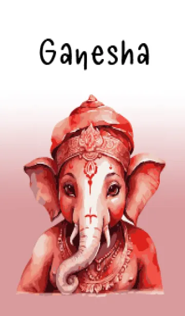 [LINE着せ替え] Love Cute Red Ganesha Theme (JP)の画像1