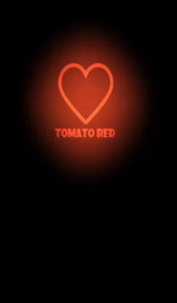 [LINE着せ替え] Tomato Red Neon Theme V5 (JP)の画像1