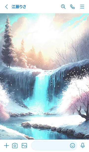 [LINE着せ替え] 優美な冬の風景の着せかえ(Winter-22)の画像2