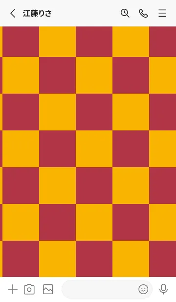 [LINE着せ替え] 山吹色■茜色.TKCの画像2