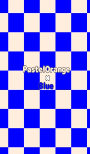 [LINE着せ替え] パステルオレンジ■ブルー.TKCの画像1