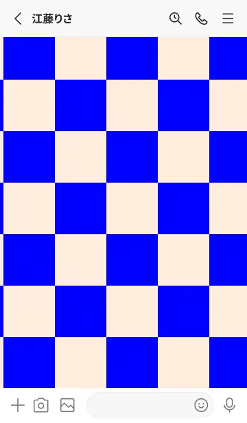 [LINE着せ替え] パステルオレンジ■ブルー.TKCの画像2