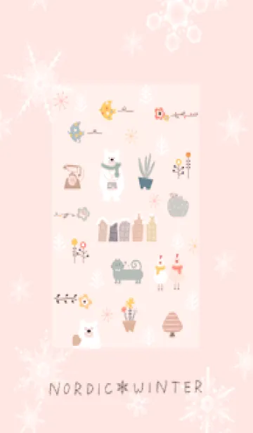 [LINE着せ替え] babypink♡冬の北欧09_1の画像1