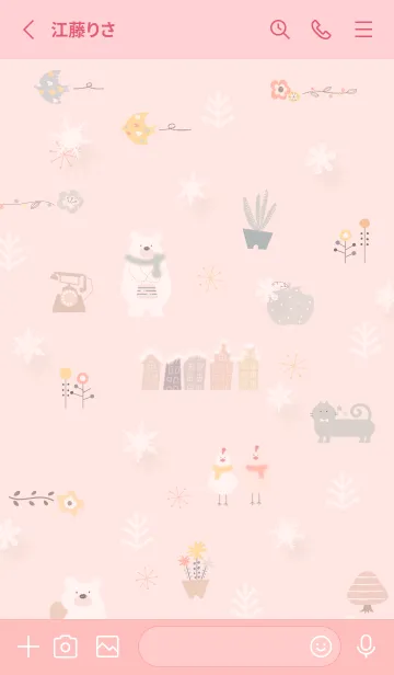 [LINE着せ替え] babypink♡冬の北欧09_1の画像2