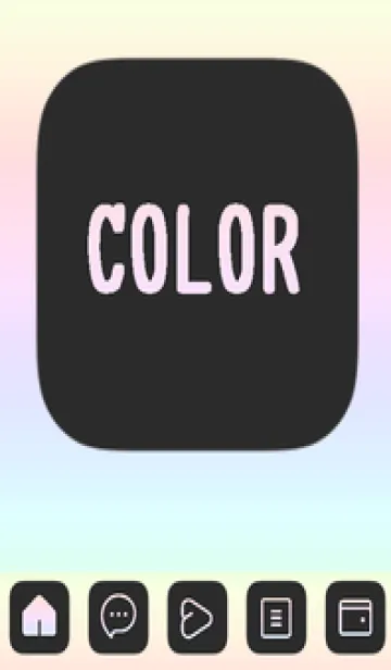 [LINE着せ替え] bw color rainbow B07の画像1