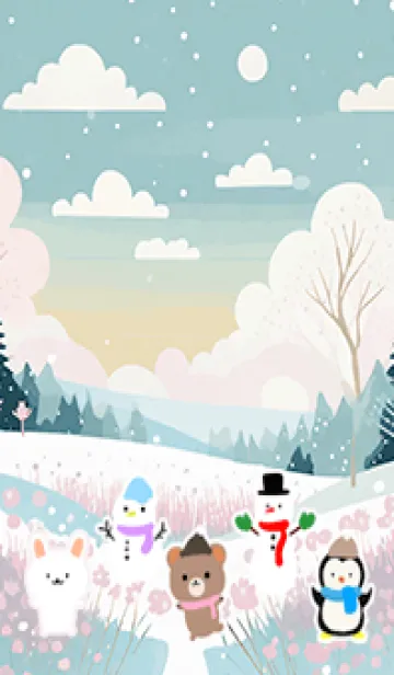 [LINE着せ替え] 可愛い北欧風着せかえ(Winter-77)の画像1